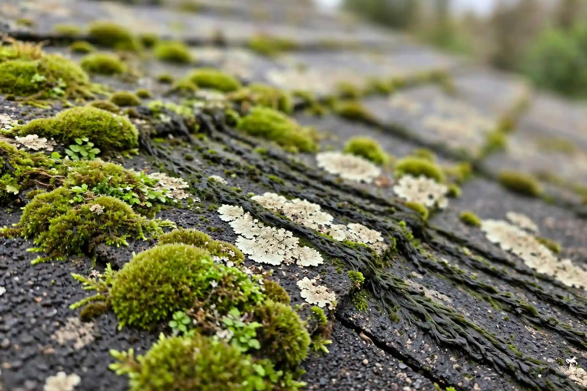 moss algae lichen shingles