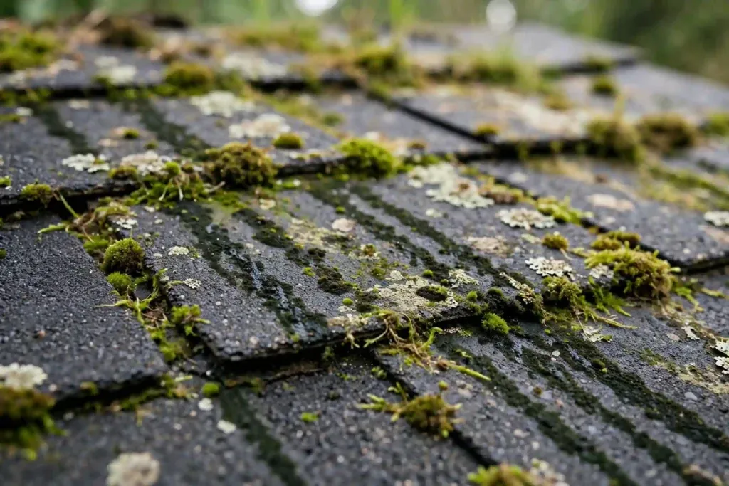 mossy roof shingles