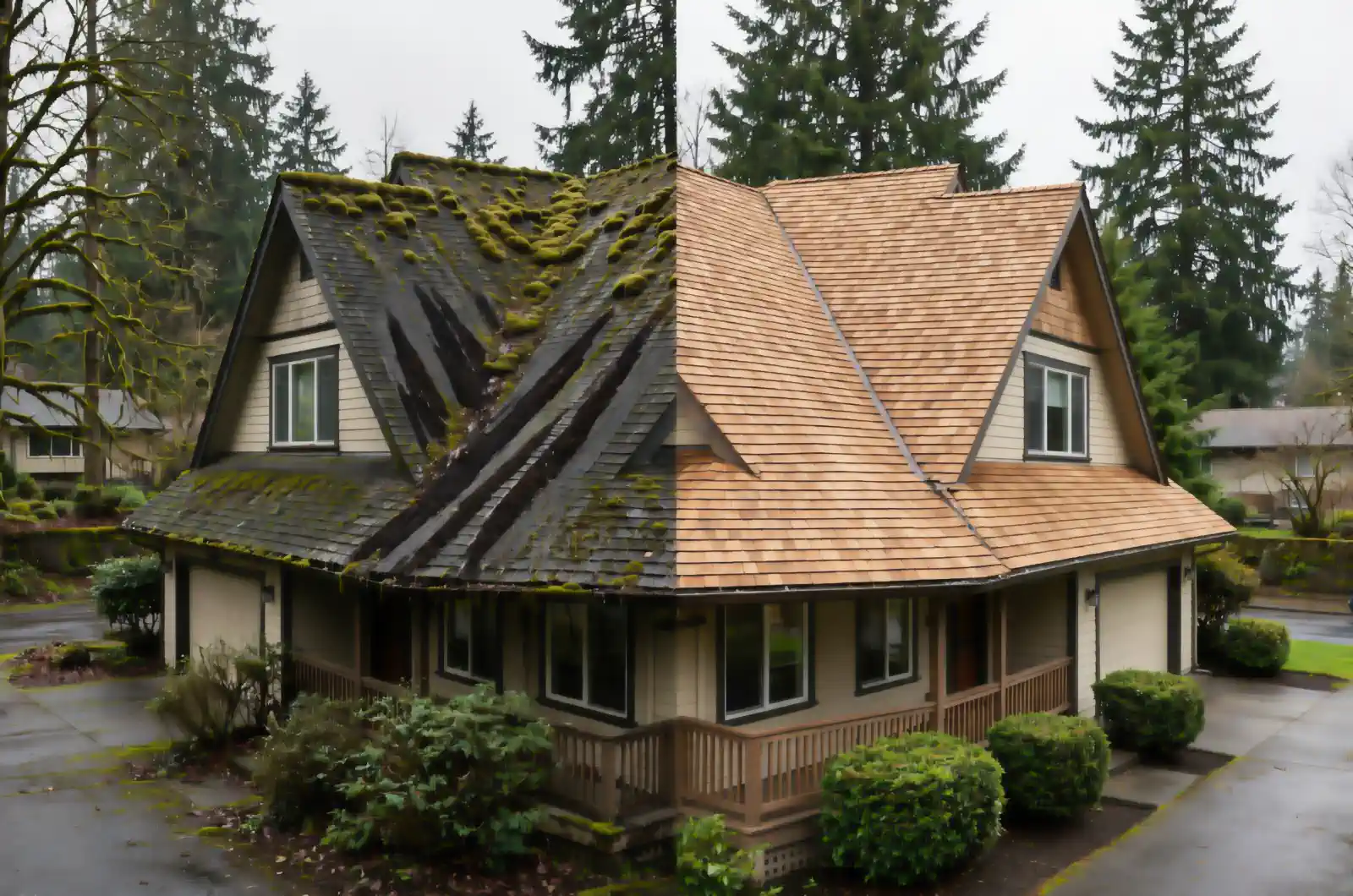 roof before and after eugene oregon