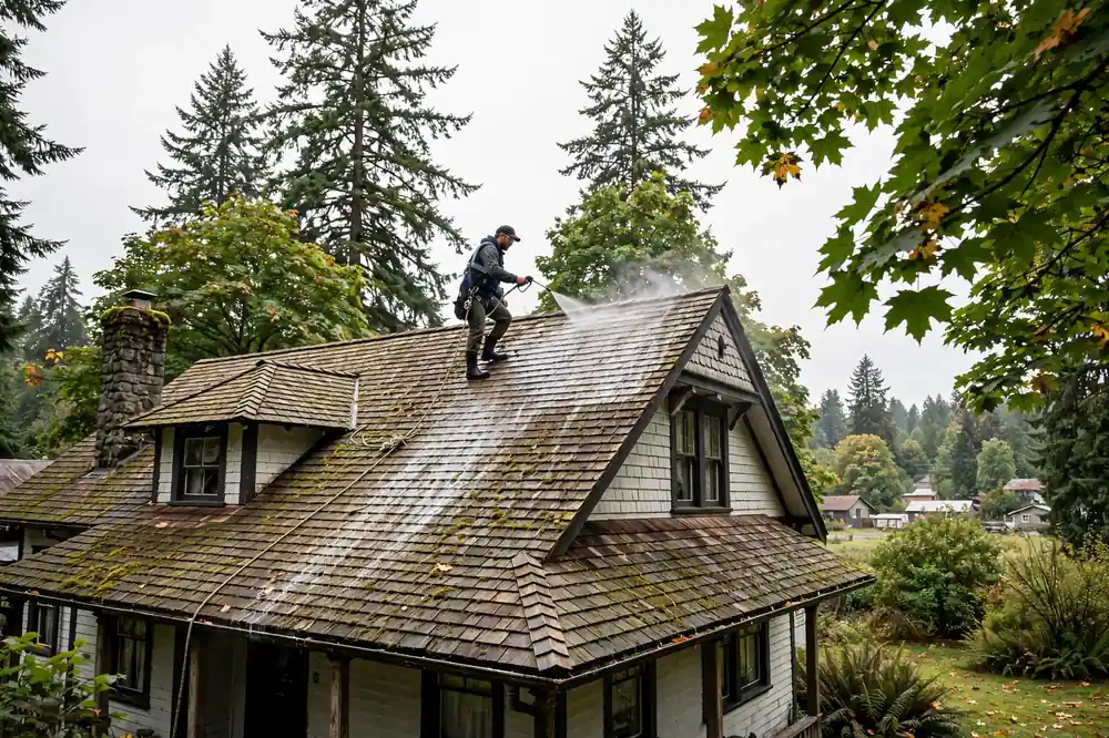 simple roof cleaning process coburg